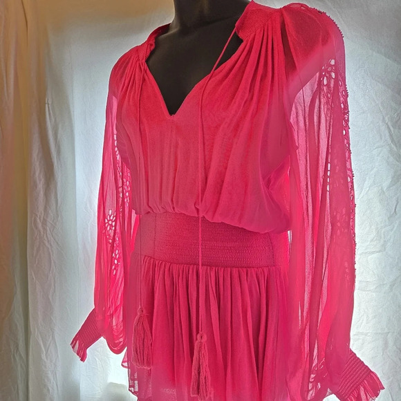 Beautiful Karina Grimaldi Silk Peplum Blouse EUC 😍 - Picture 10 of 13